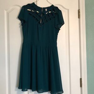 Xhilartaion Emerald Green Cocktail Dress